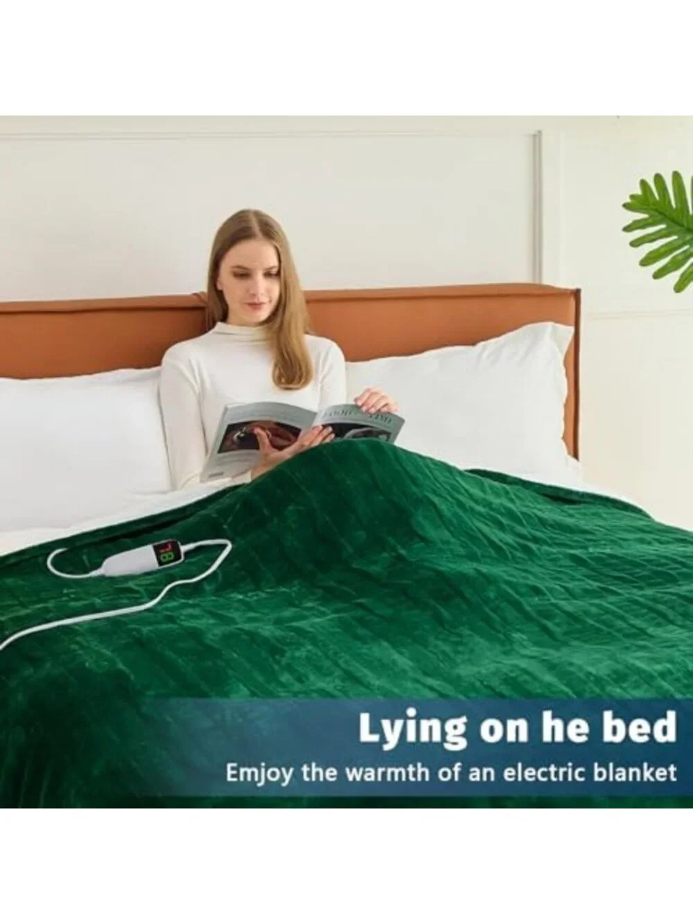 Cozy Full Size Heated Electric Blanket - 10 Heat Settings, Auto Shut Off, Warm